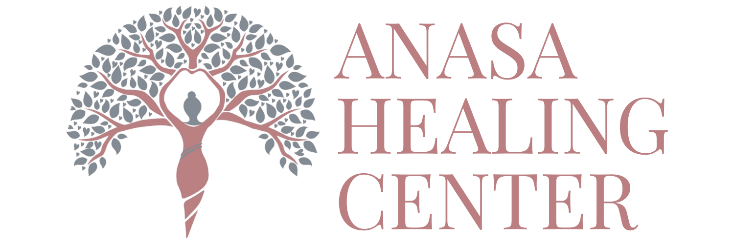 Anasa Healing Center logo featuring tree-woman